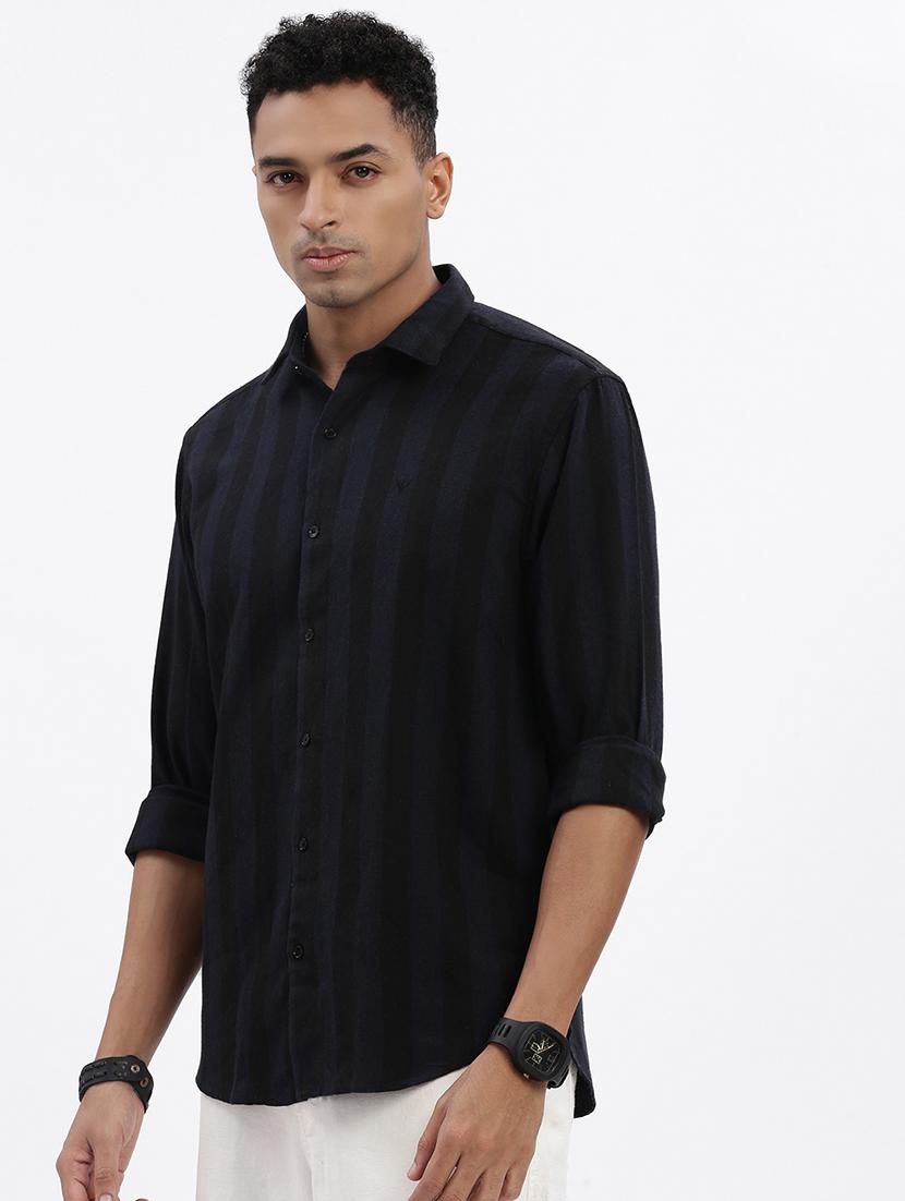 men striped long sleeve casual shirt - 21562537 - Standard Image - 2