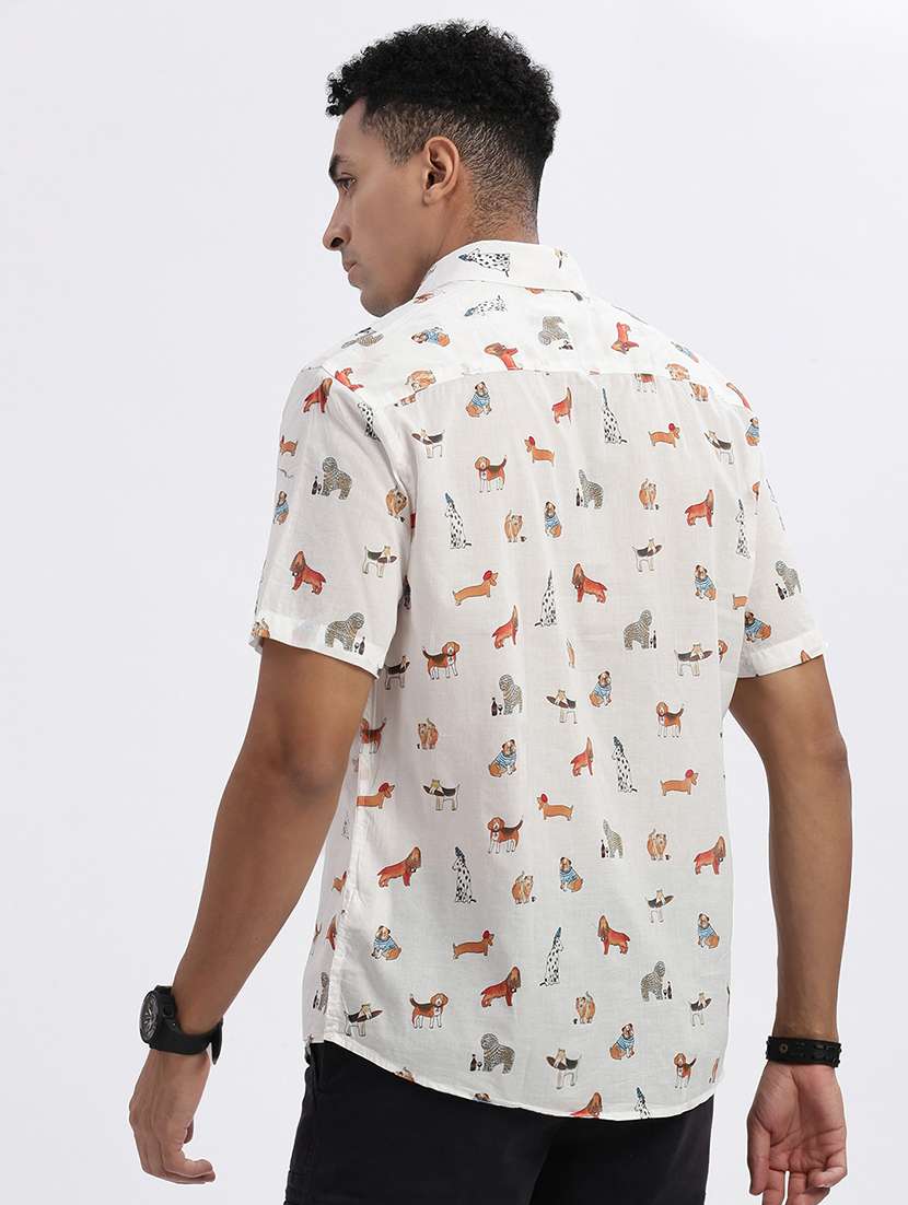 men quirky short sleeve casual shirt - 21562541 -  Standard Image - 2