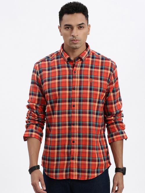 men checkered long sleeve casual shirt - 21562543 -  Standard Image - 0