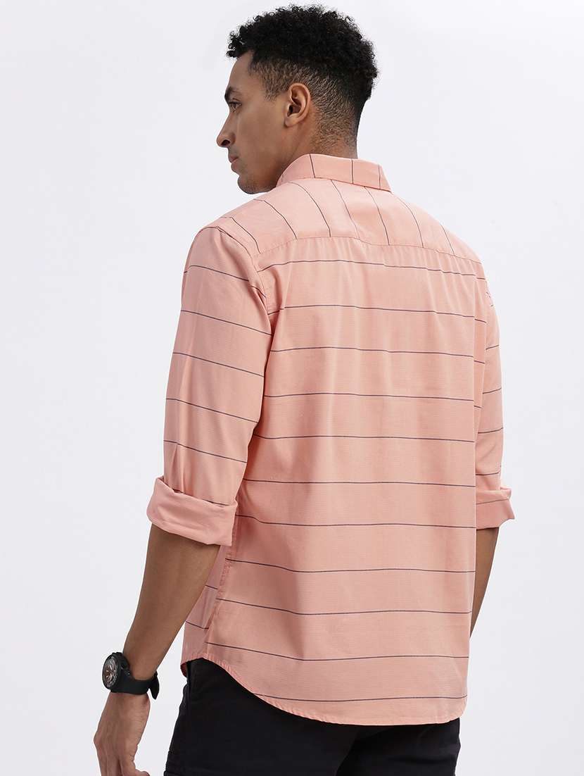men striped long sleeve casual shirt - 21562553 -  Standard Image - 2