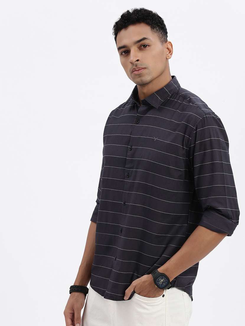 men striped long sleeve casual shirt - 21562554 -  Standard Image - 2