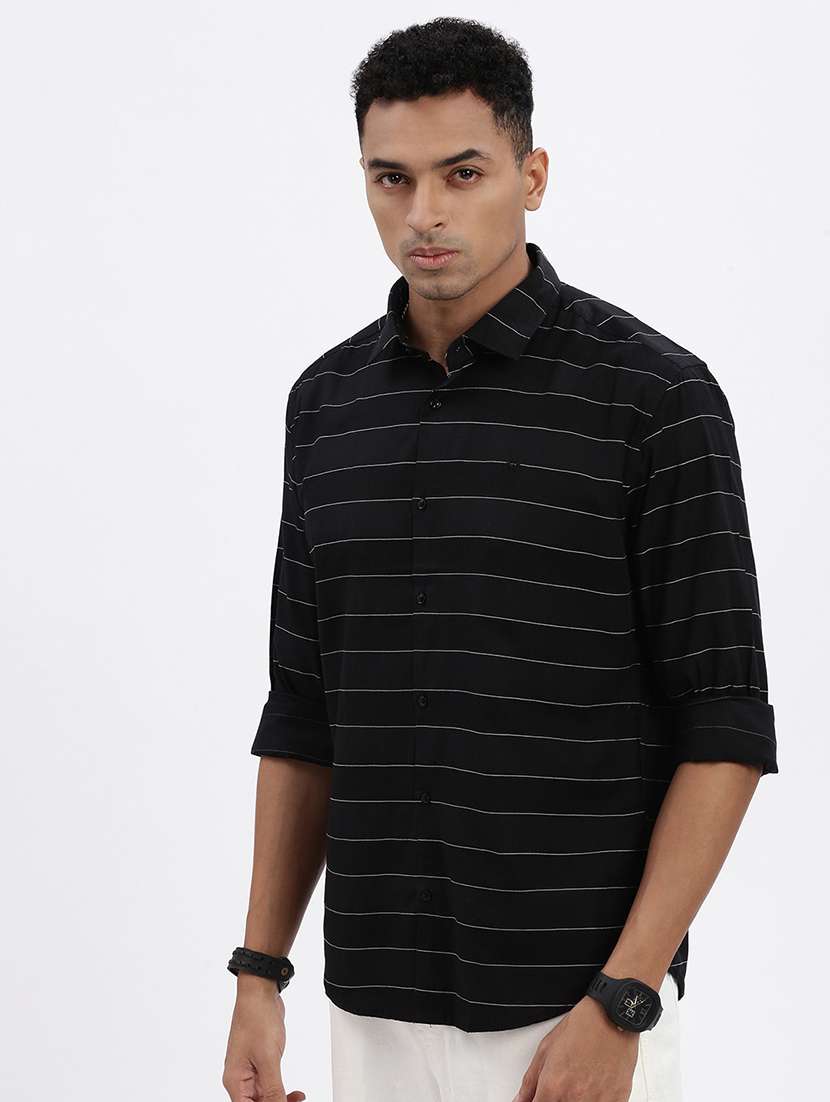 men striped long sleeve casual shirt - 21562555 -  Standard Image - 2