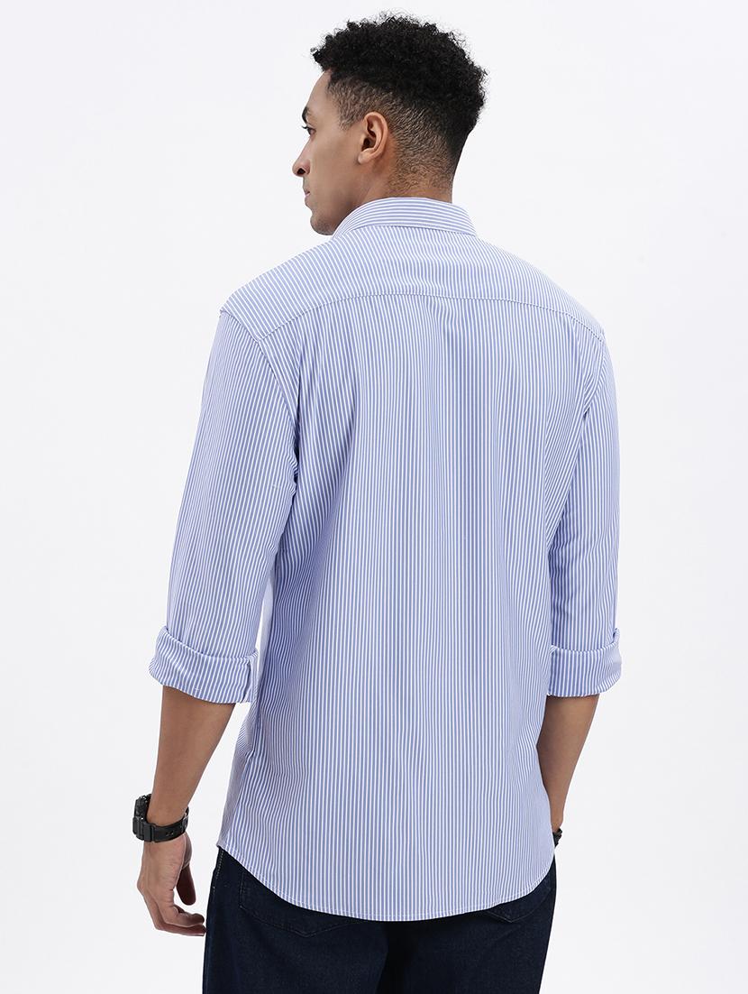 men striped long sleeve casual shirt - 21562564 - Standard Image - 2