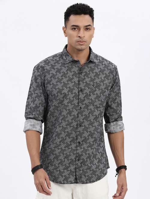 men regular fit long sleeve casual shirt - 21562574 - Standard Image - 0