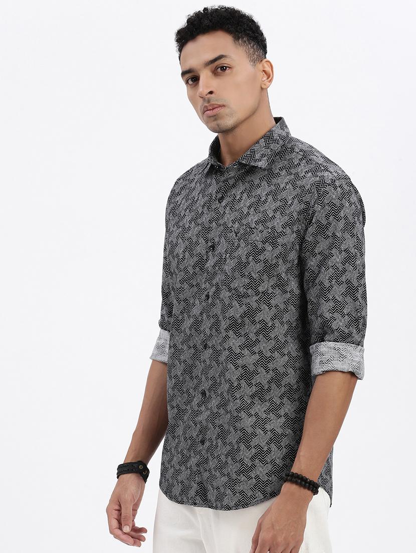 men regular fit long sleeve casual shirt - 21562574 - Standard Image - 2