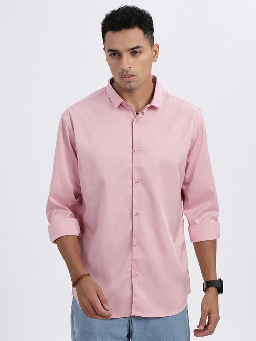 men solid long sleeve casual shirt - 21562579 -  Standard Image - 0