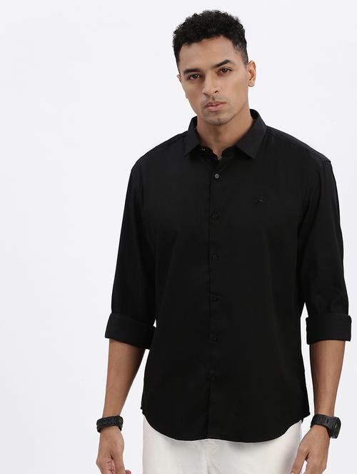 men solid long sleeve casual shirt - 21562588 -  Standard Image - 0