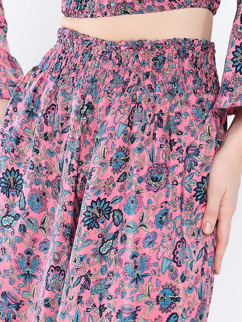 women printed top and palazzo co-ord set - 21562606 -  Standard Image - 7