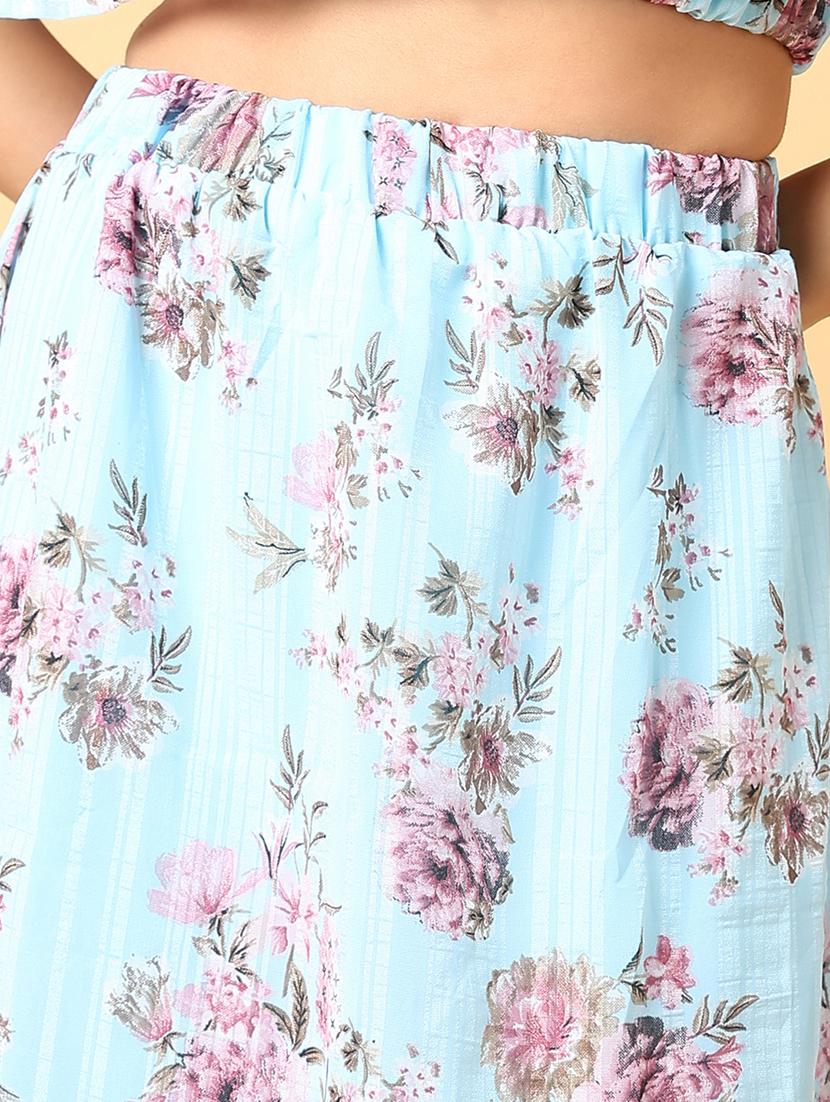 women printed top and skirt co-ord set - 21562611 - Standard Image - 7