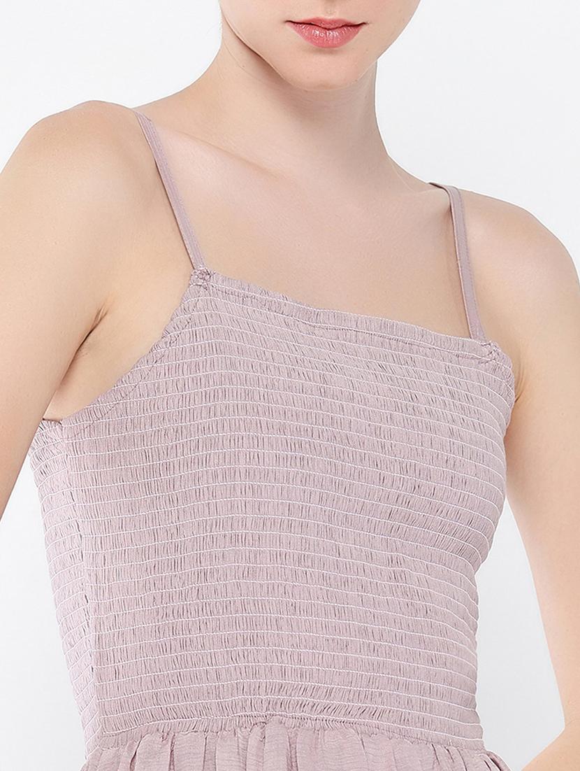 women solid sleeveless fit & flare dress with shrug - 21562696 - Standard Image - 7
