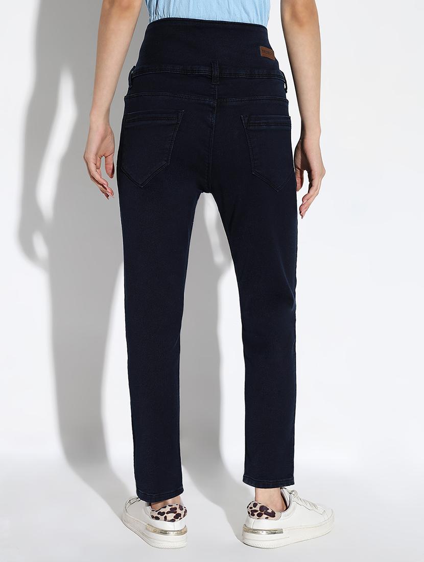 women solid high rise slim fit jeans - 21562713 - Standard Image - 2