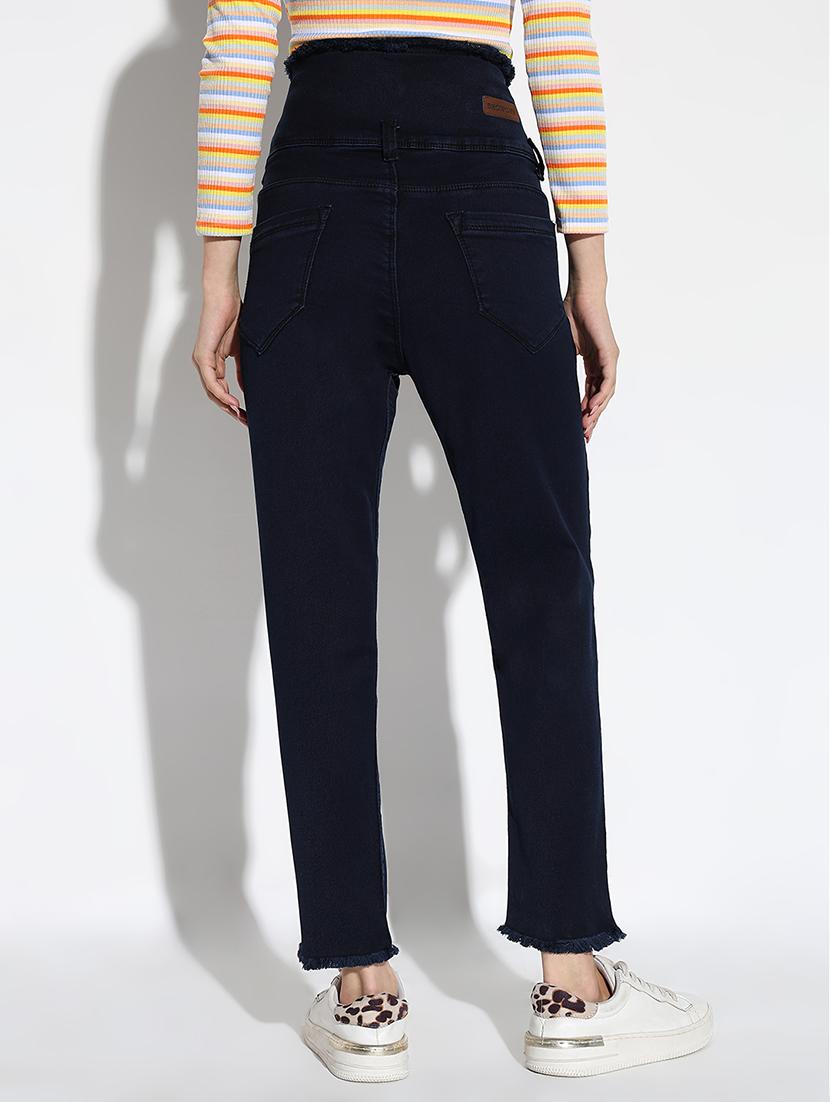 women solid high rise slim fit jeans - 21562715 - Standard Image - 2
