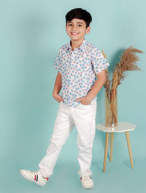 boys printed short sleeve shirt