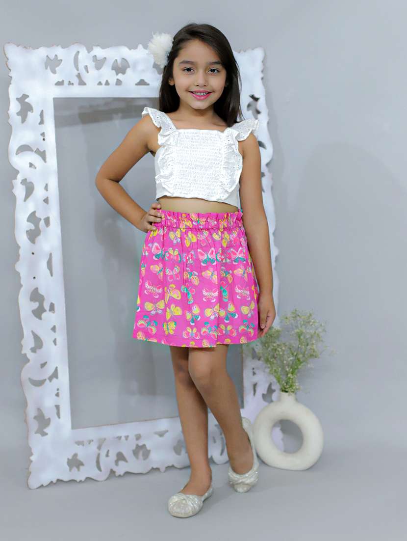 girls printed mini skirt - 21562838 -  Zoom Image - 0