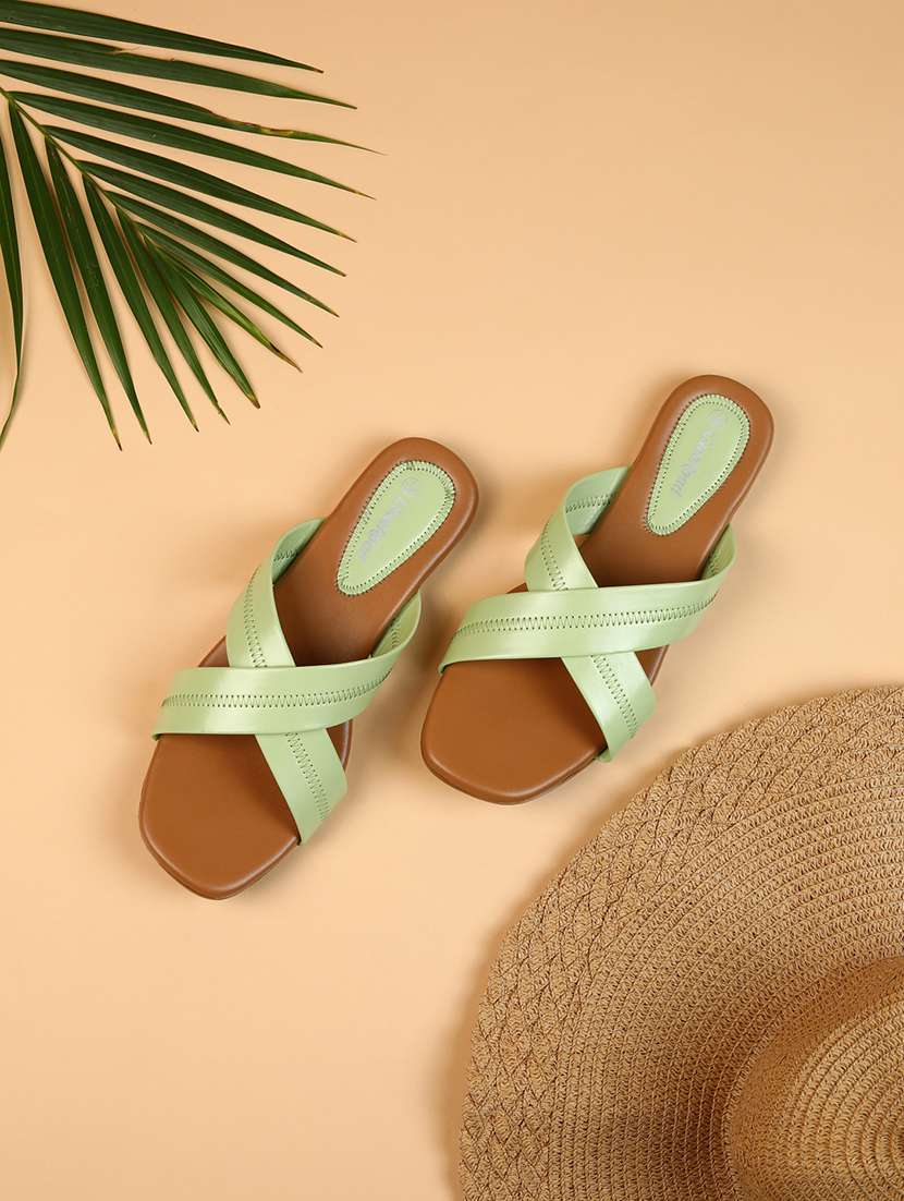 women green slip on sandal