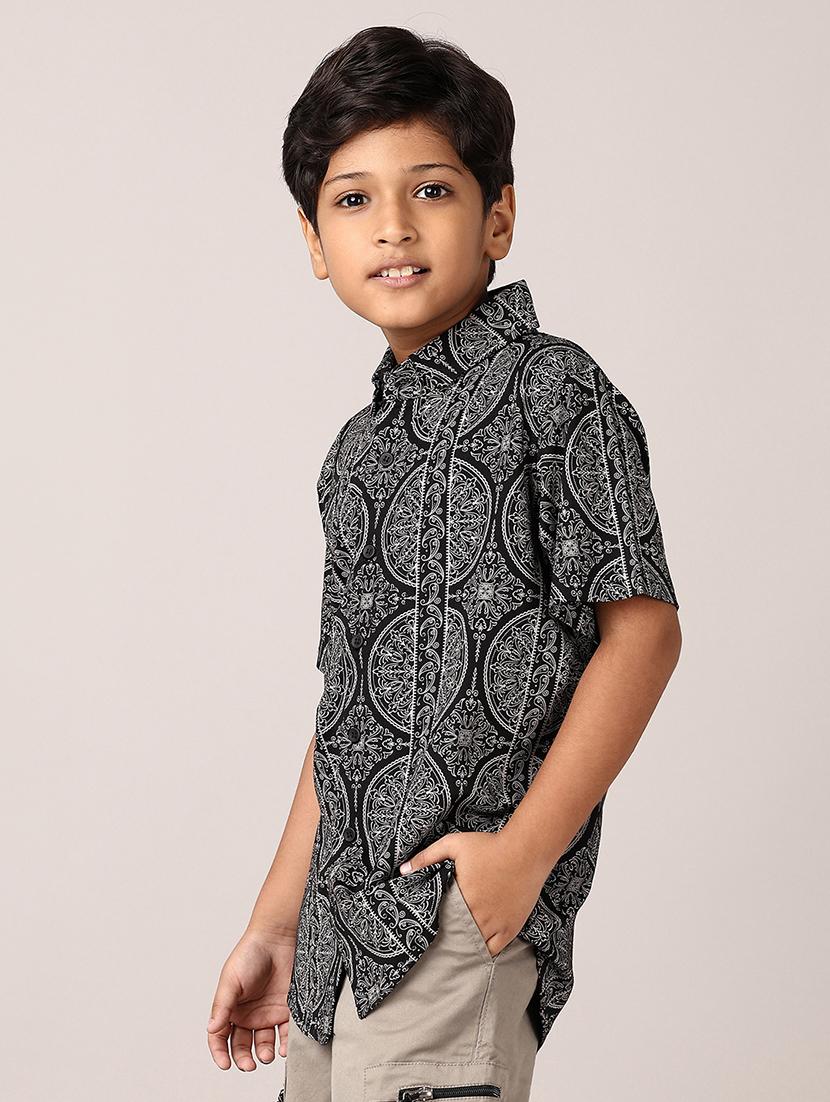 boys short sleeves printed shirt - 21562935 - Standard Image - 2