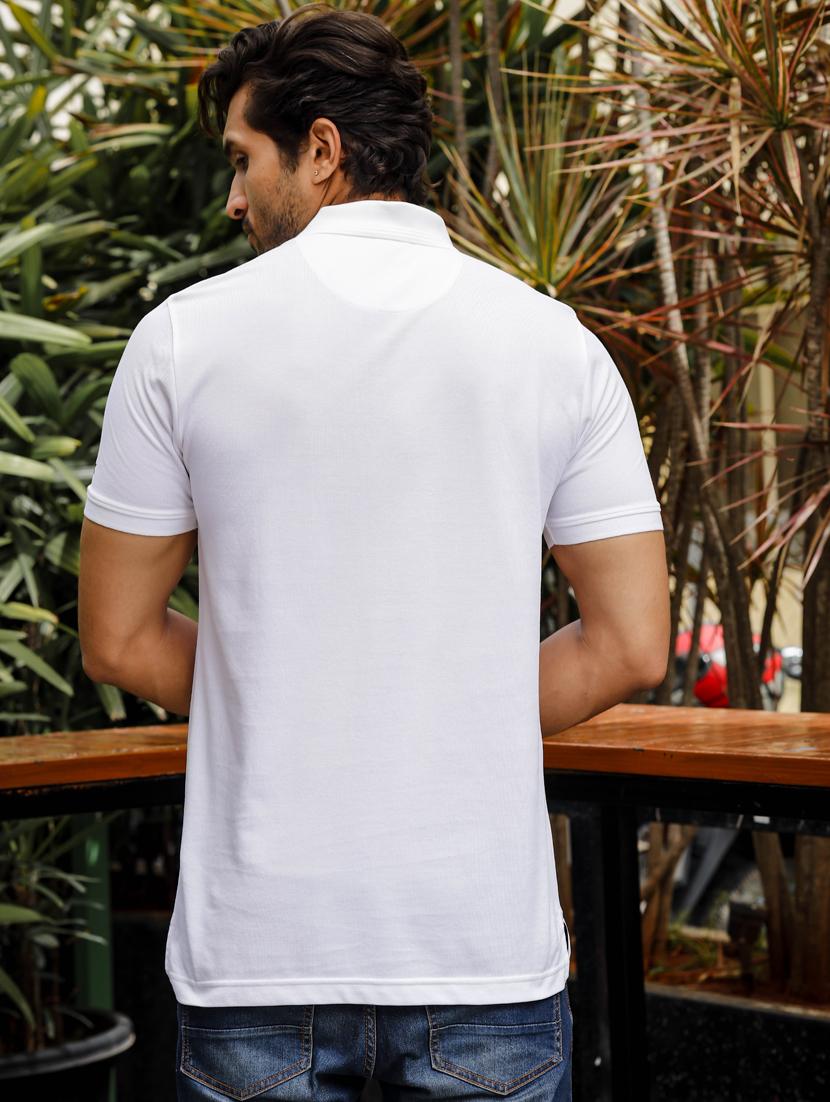 men solid short sleeves polo t-shirt - 21563330 - Standard Image - 2