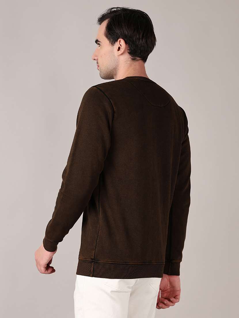 men solid long sleeve regular fit sweatshirt - 21564098 -  Standard Image - 2