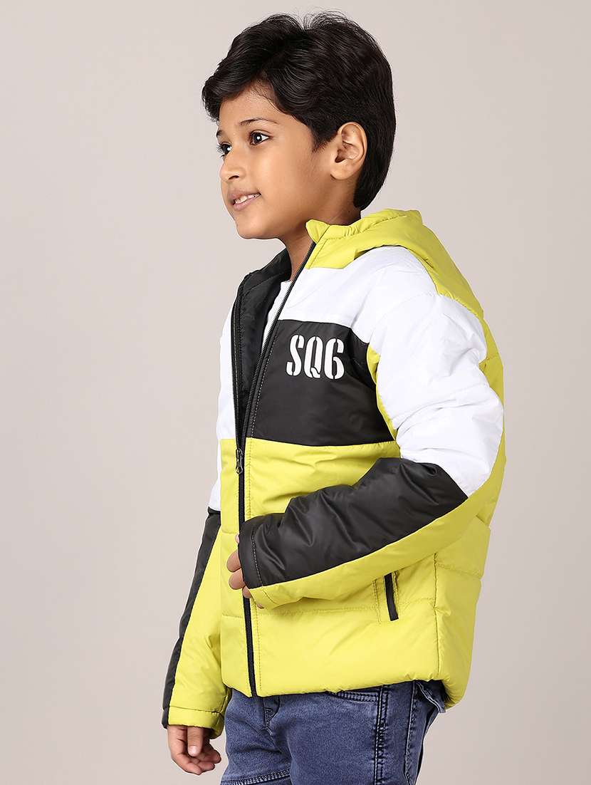 boys color block long sleeve hooded bomber jacket - 21564132 -  Standard Image - 2