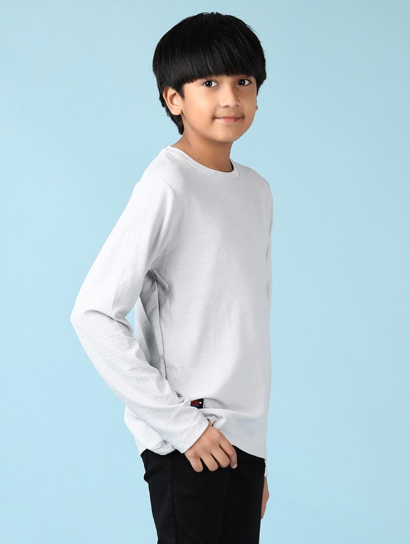 boys long sleeves plain t-shirt - 21564840 - Standard Image - 2