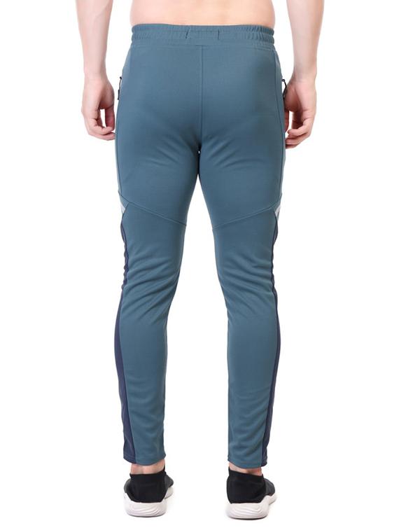 men color block regular fit full length track pants - 21565123 - Standard Image - 2