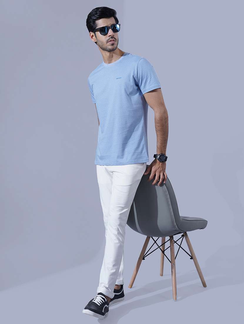 men round neck printed t-shirt - 21565132 -  Standard Image - 2