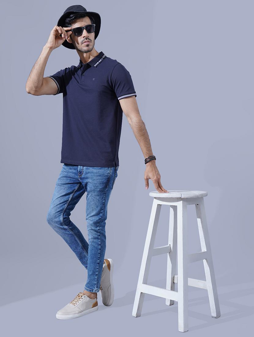 men solid short sleeves polo t-shirt - 21565156 - Standard Image - 2