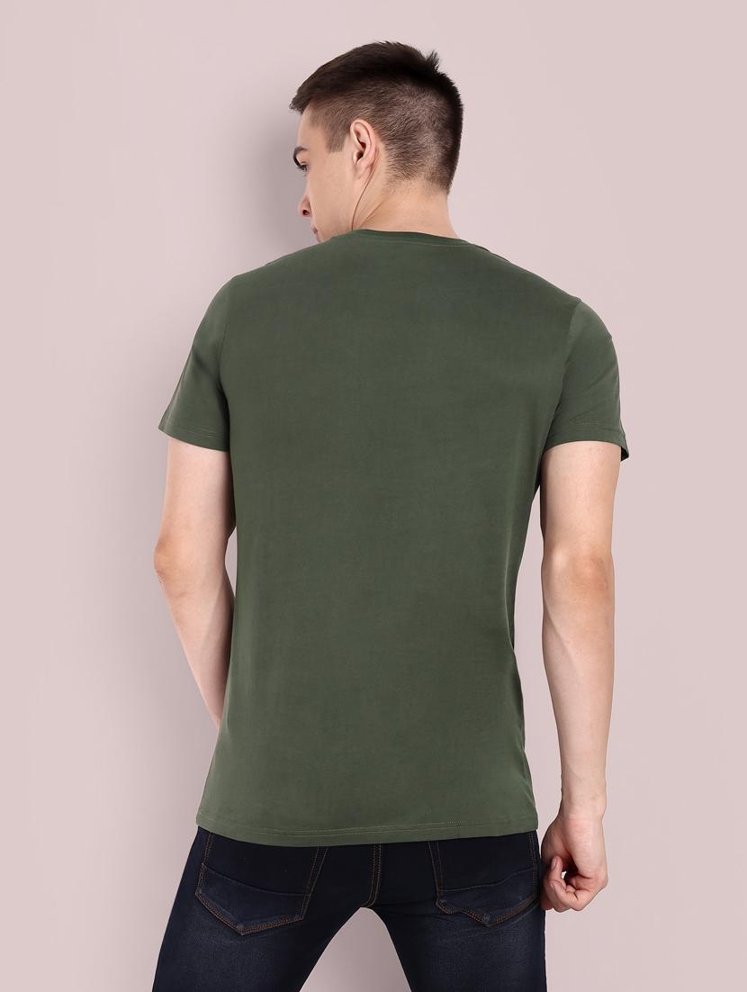 men round neck front print t-shirt - 21565169 - Standard Image - 2