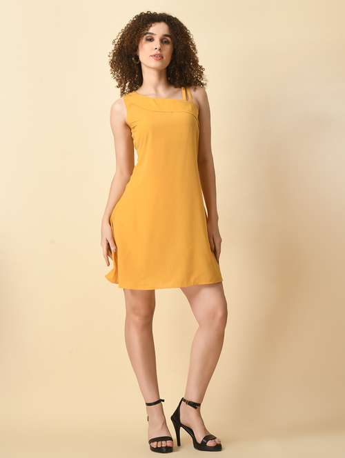 women sleeveless solid a-line dress - 21565405 -  Standard Image - 0