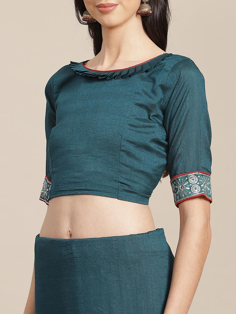 women embroidered bordered saree - 21565694 - Standard Image - 2