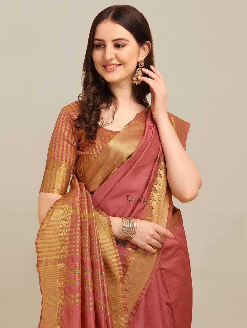women embroidered bordered saree - 21565697 - Standard Image - 2