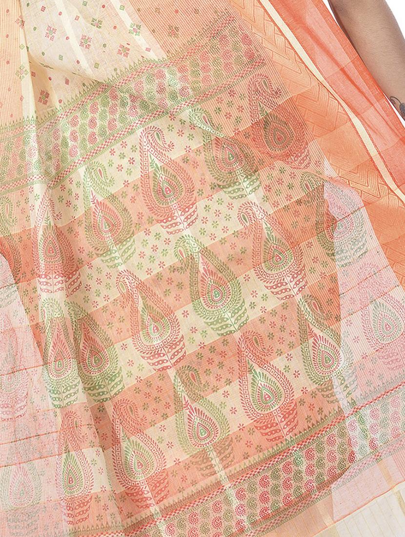 women self design tant saree - 21566564 - Standard Image - 2