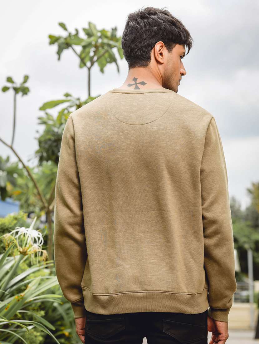 men round neck typographic sweatshirt - 21566937 -  Standard Image - 2