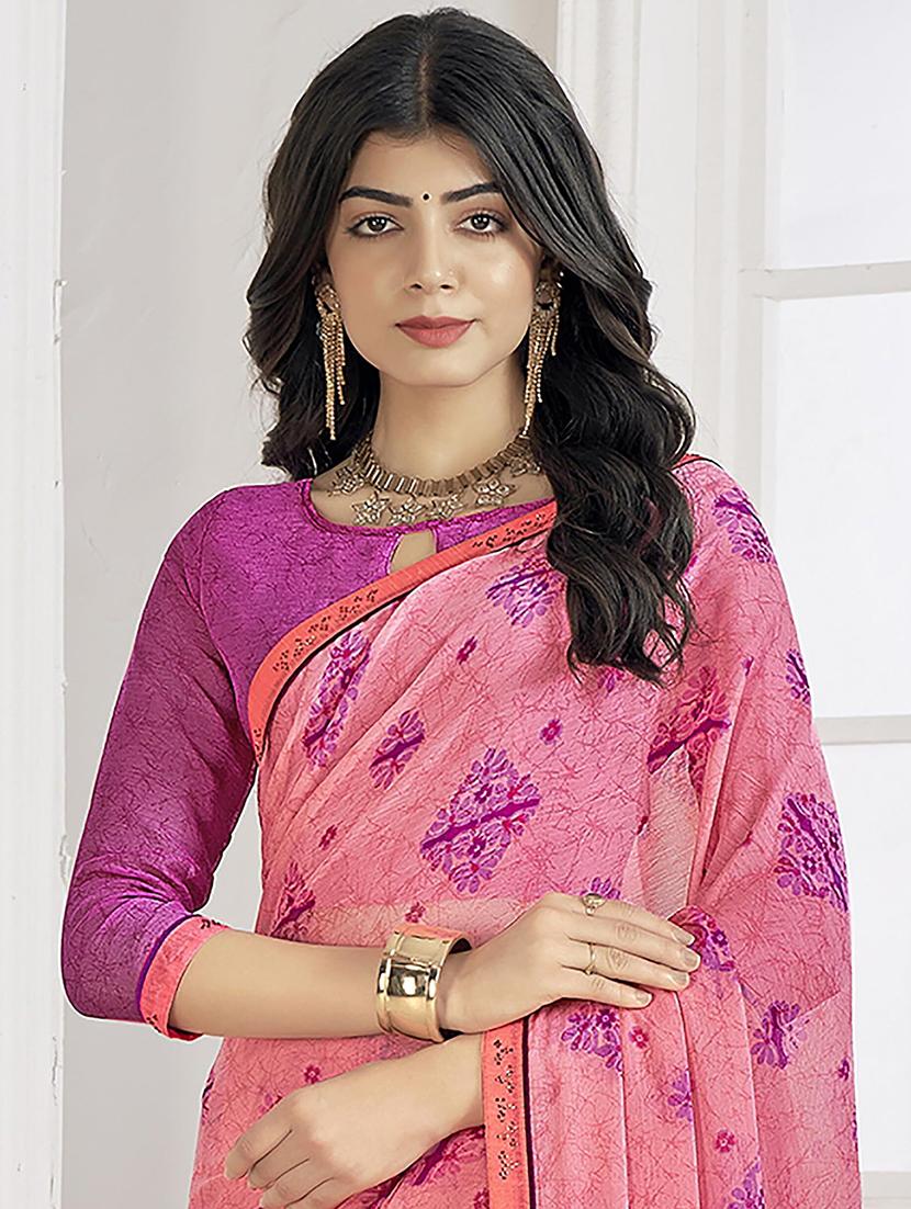 women printed embellished saree - 21567423 - Standard Image - 2