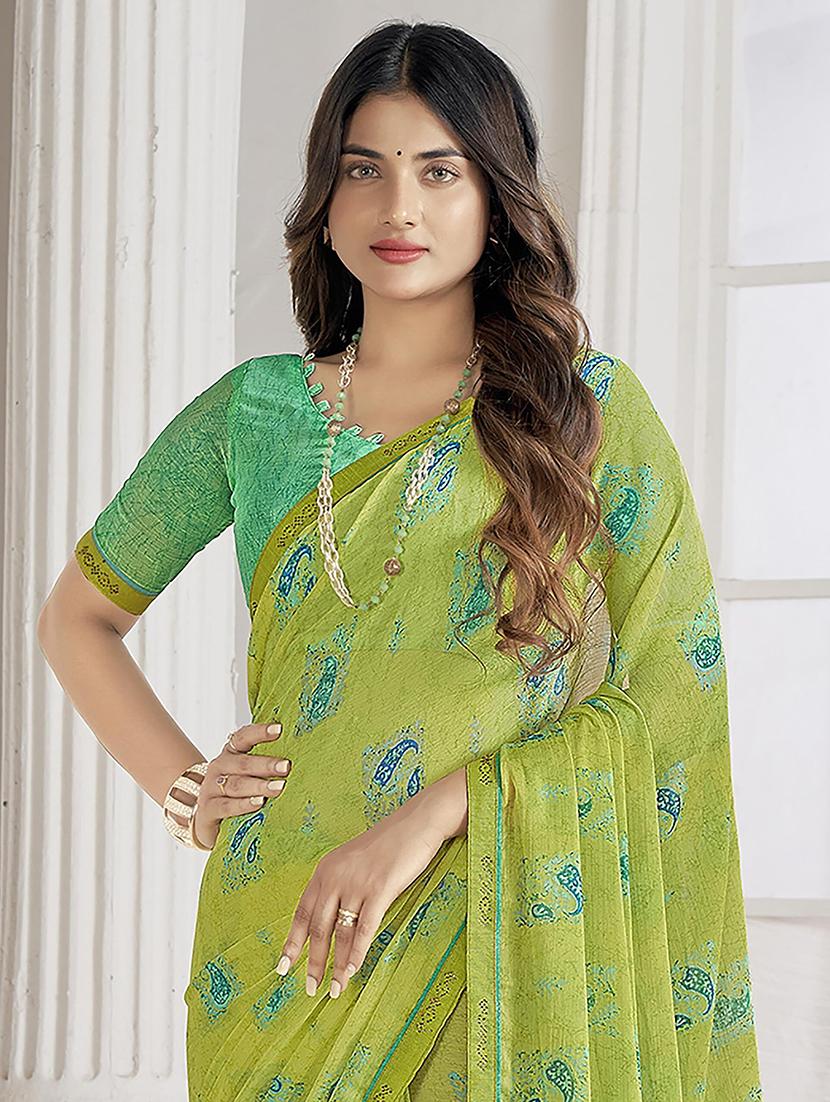 women printed embellished saree - 21567427 - Standard Image - 2