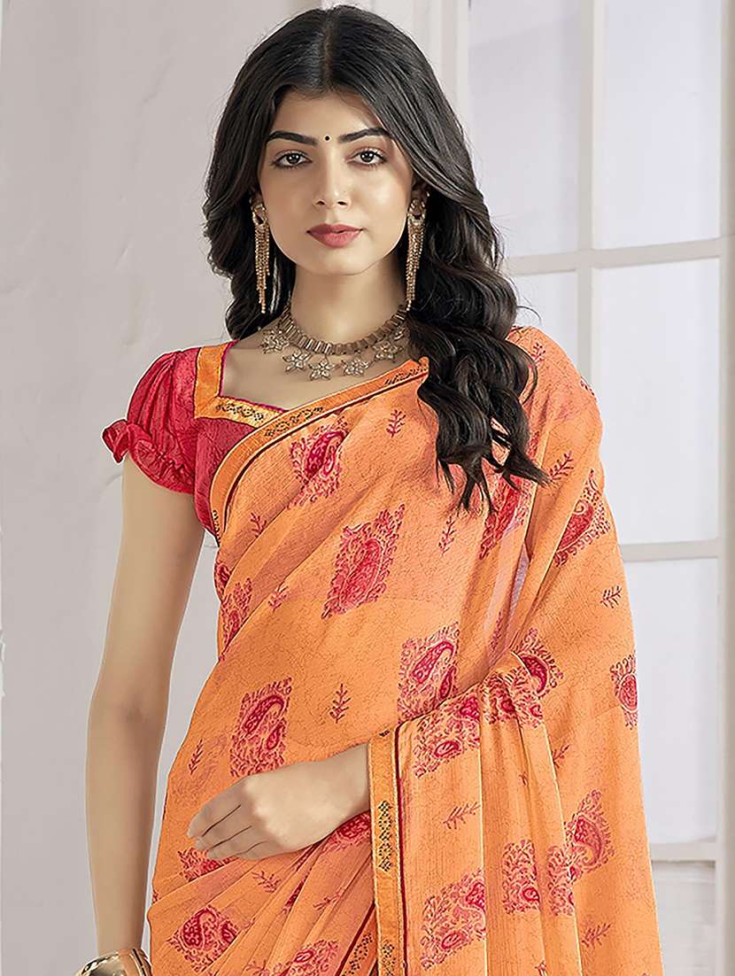 women printed embellished saree - 21567429 -  Standard Image - 2