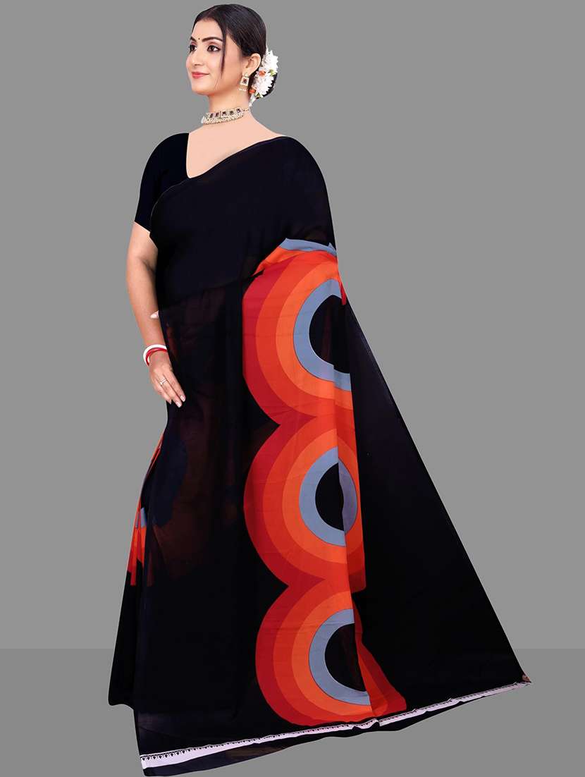 women geometric printed saree - 21567539 - Standard Image - 2