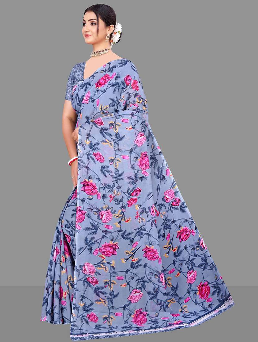 women floral printed saree - 21567540 -  Standard Image - 2