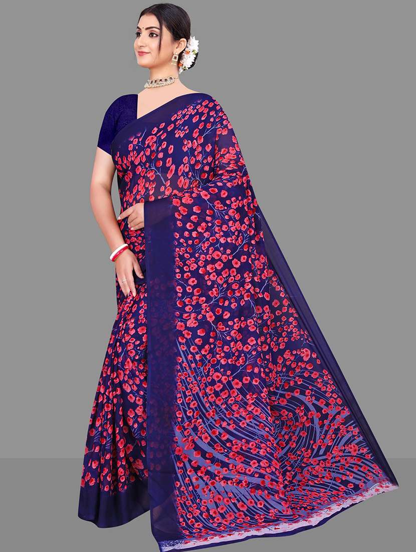 women floral printed saree  - 21567559 -  Standard Image - 2