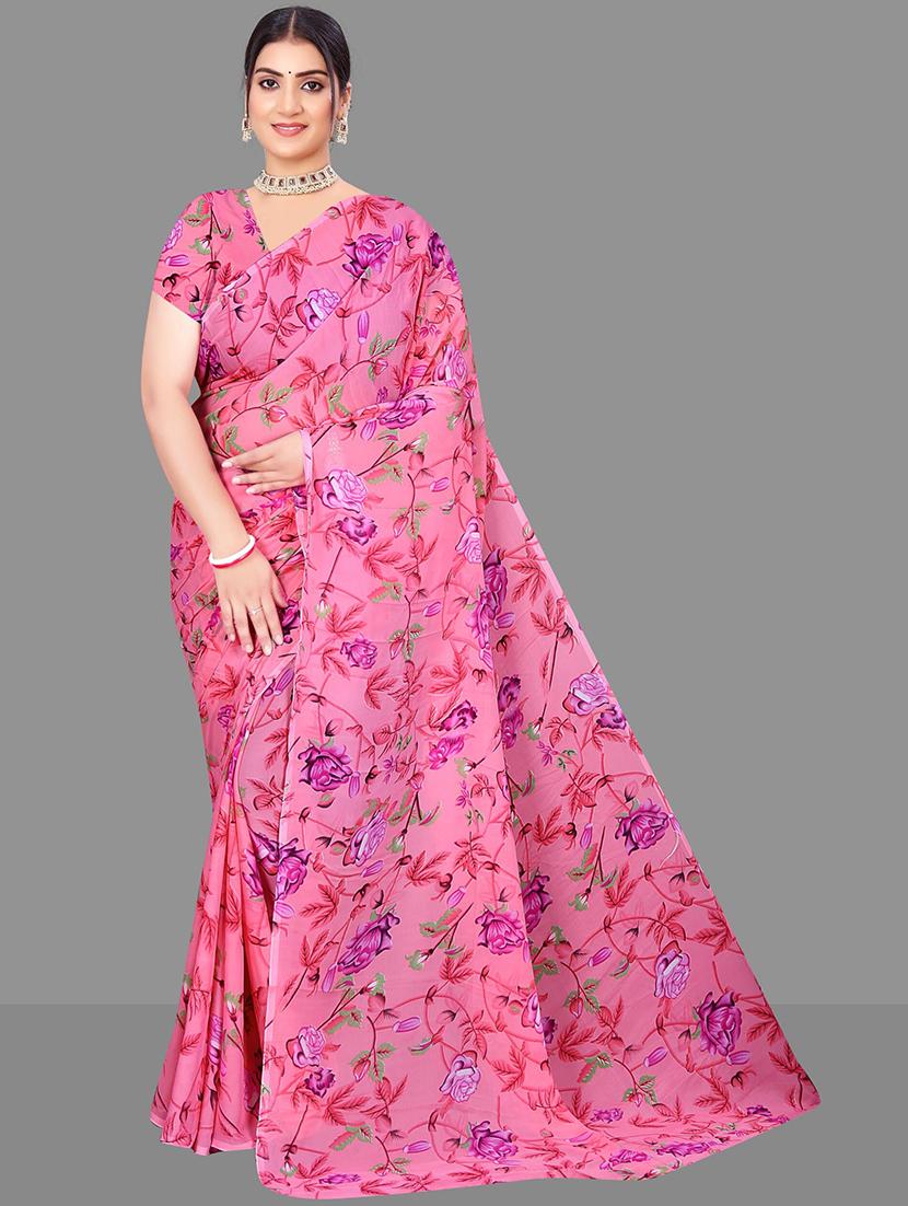 women floral printed saree - 21567564 - Zoom Image - 0