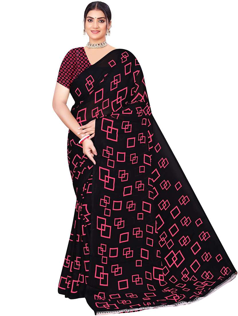 women geometric printed saree  - 21567577 -  Standard Image - 2