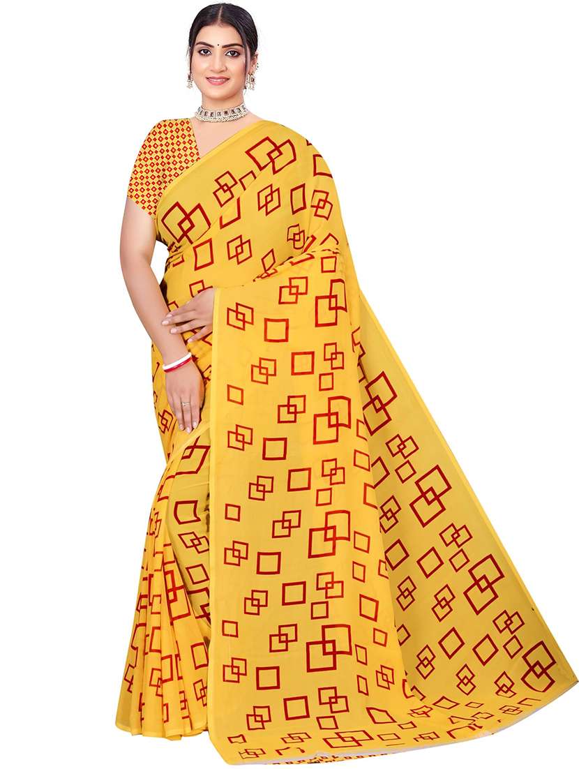 women geometric printed saree - 21567578 - Standard Image - 2