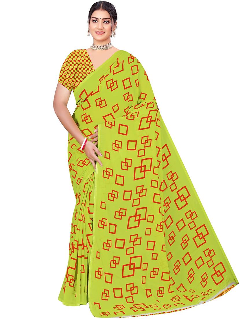 women geometric printed saree - 21567579 - Standard Image - 2