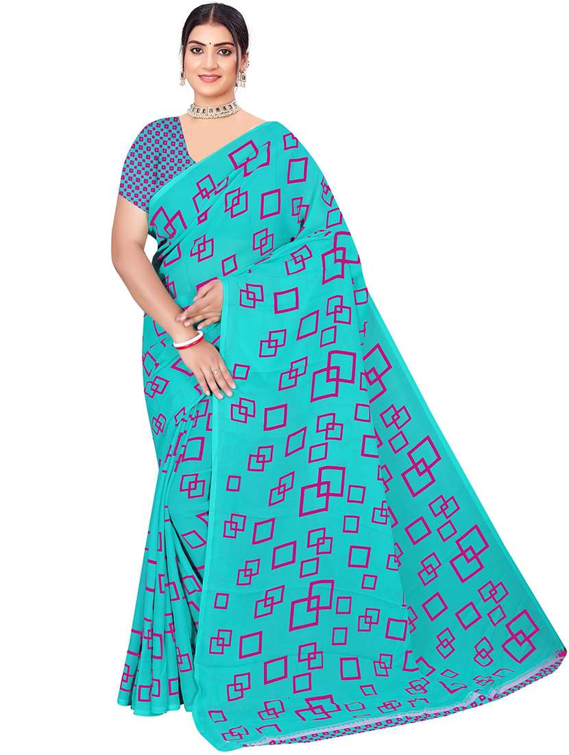 women geometric printed saree  - 21567580 -  Standard Image - 2