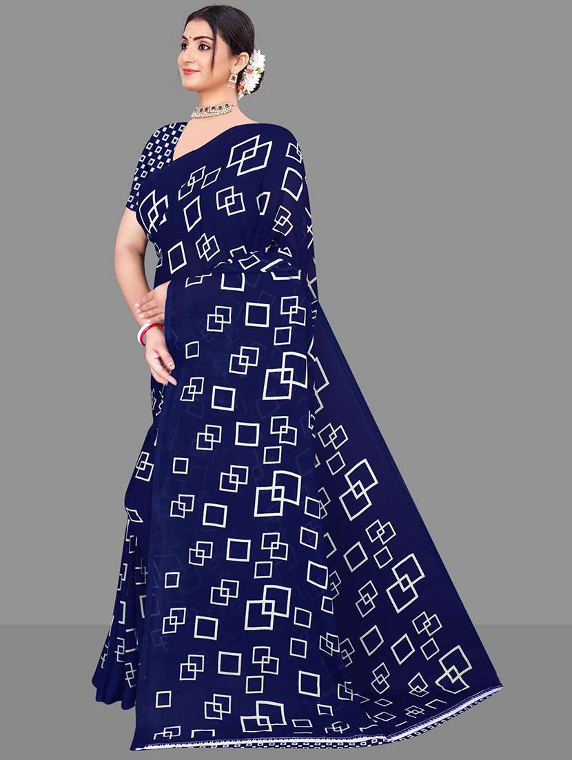women geometric printed saree  - 21567581 -  Standard Image - 2