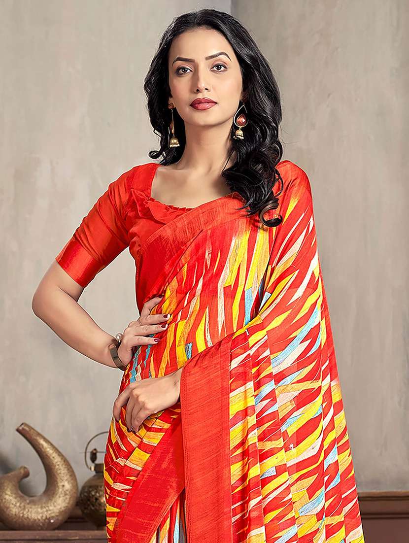 women red printed saree - 21567622 -  Standard Image - 2