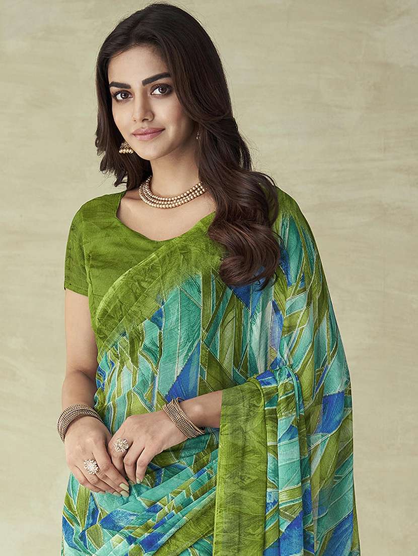 women geometric printed saree - 21567682 - Standard Image - 2