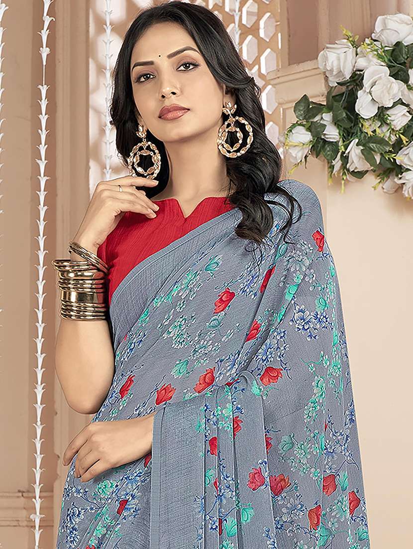 women floral printed saree  - 21567722 -  Standard Image - 2
