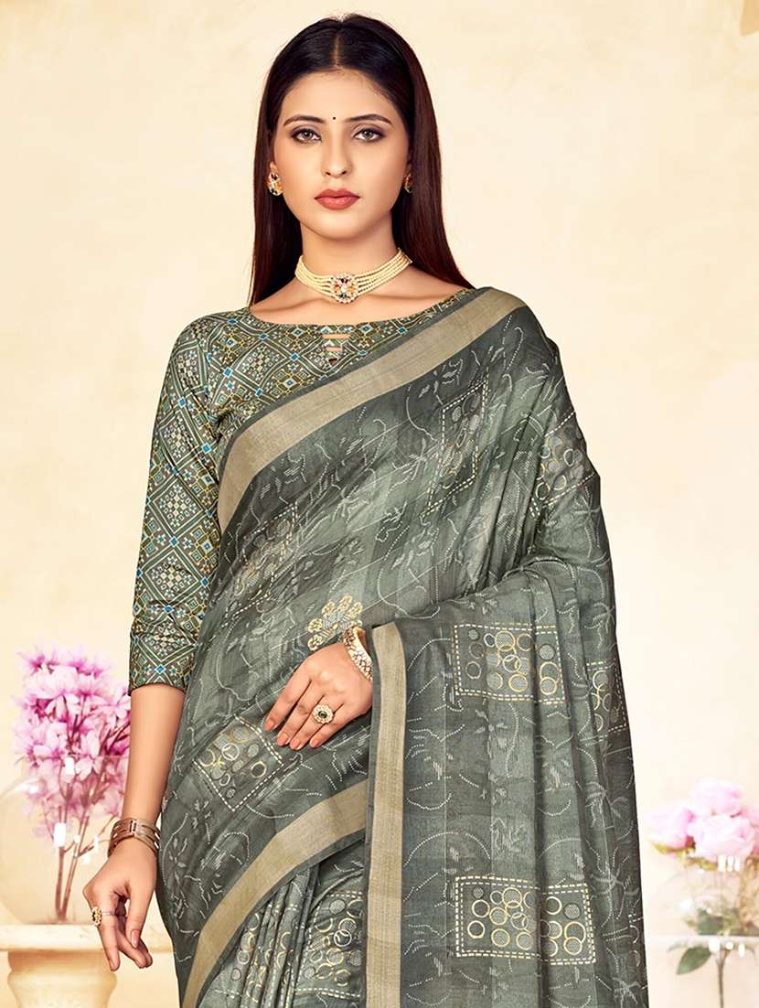 women printed saree - 21567756 -  Standard Image - 2