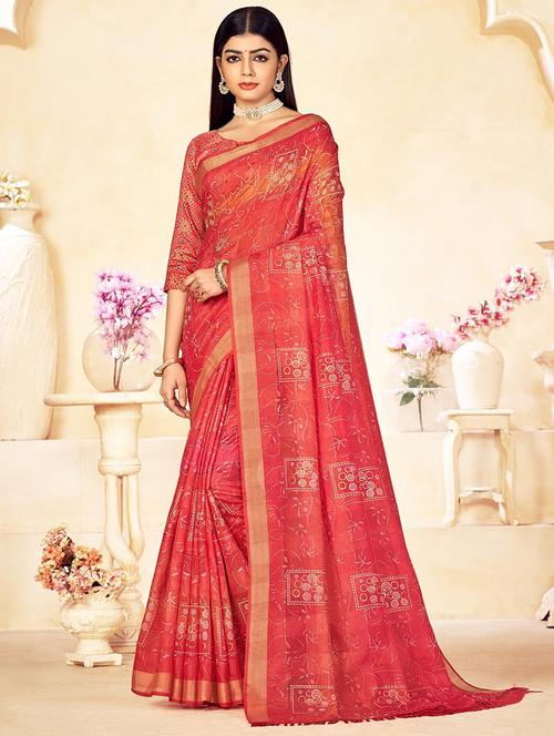 women printed saree - 21567758 -  Standard Image - 0